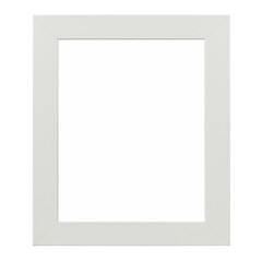 A blank canvas surrounded by a clean, white frame stands ready for artistic expression