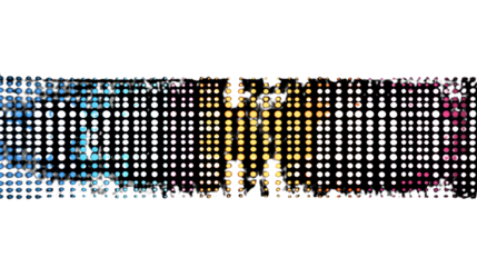Glowing Neon Dots Pulsing Dynamically Forming Abstract Shape with Futuristic Light Effect Isolated on White Background