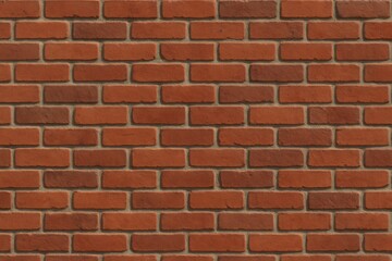 Obraz premium High-Resolution Seamless Red Brick Wall Texture with Classic Stretcher Bond Pattern Realistic and Detailed