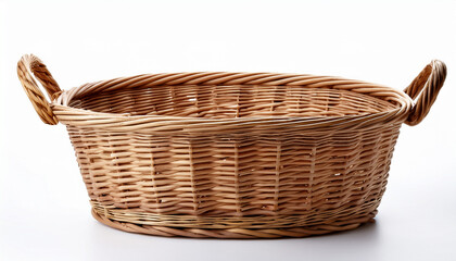 Fototapeta premium laundry basket isolated on a white