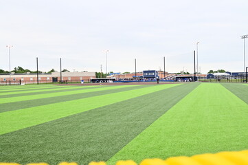 Artificial Turf Outfield on a Baseball Field