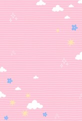 Line note letter illustration drawing background