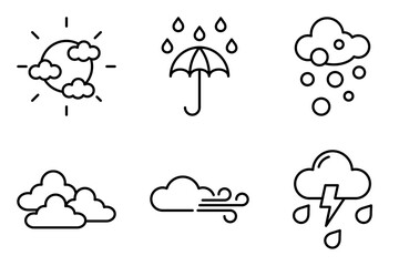 Weather and Climate icon set