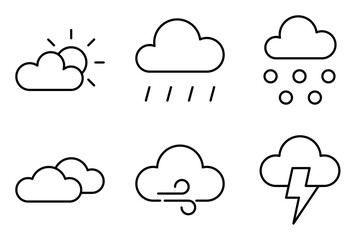 Weather and Climate icon set