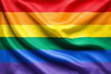 Fototapeta premium Vibrant rainbow lgbtq pride flag with colorful stripes