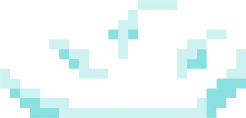 simple pixelated cloud game interface