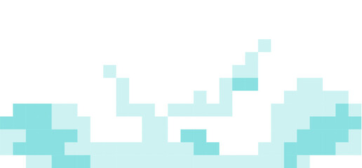 simple pixelated cloud game interface