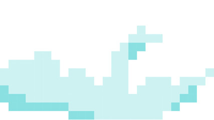 simple pixelated cloud game interface