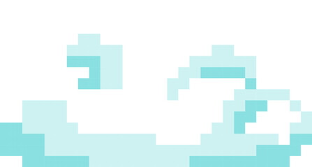 simple pixelated cloud game interface