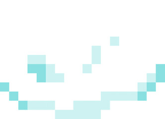 simple pixelated cloud game interface