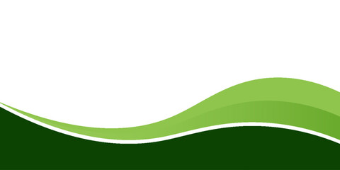 Abstract green wave background, Vector green line background curve elements with white space for text and message design. eps 10