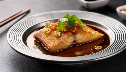 fried snapper belly with spicy garlic soy sauce