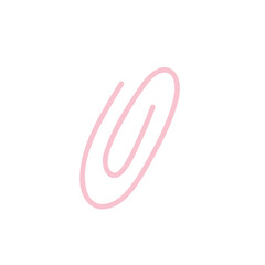 pink paper clip