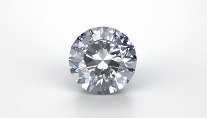 Brilliant Round Diamond: A dazzling round brilliant-cut diamond sparkles with exceptional brilliance and fire.  Its facets meticulously crafted to maximize light reflection and dispersion.