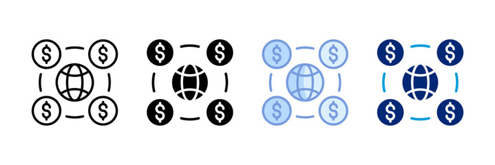 Circular Economy Icon Set Multiple Style Collection