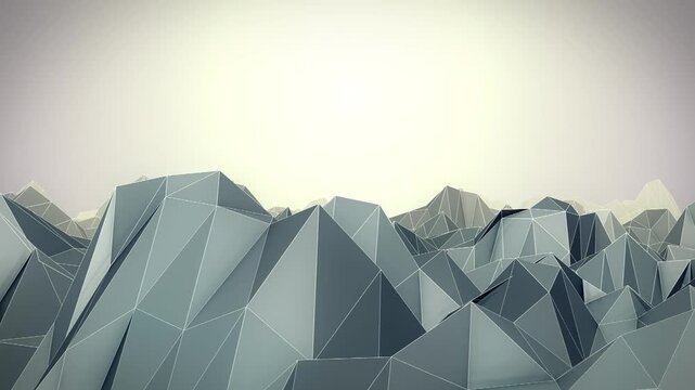 Low Poly Mountains unfold