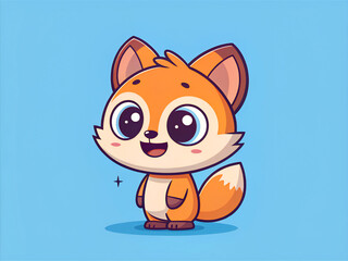 cat, animal, cartoon, kitten, vector, illustration, cute, pet, fox, kitty, art, funny, pets, animals, domestic, drawing, fun, mammal, feline, tail, fur, design, cheerful, character, happy