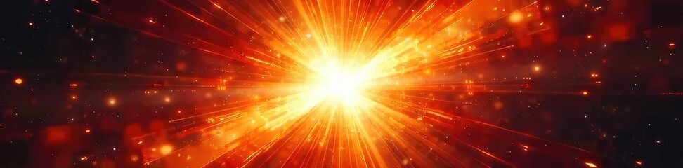 Intense burst of light radiating outwards, resembling a star exploding with fiery energy Perfect for science fiction, cosmic, or energy-related projects , abstract, solar, shine
