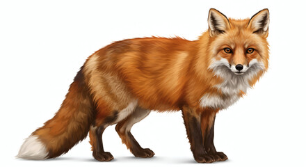 Fototapeta premium red fox vulpes 4 years old standing