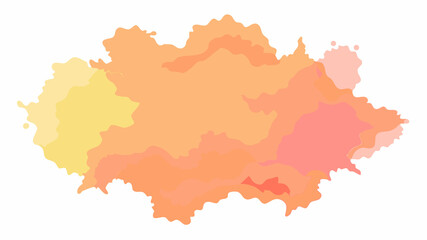 Fototapeta premium Abstract orange watercolor background design