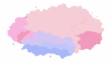 Pastel pink purple watercolor background splashes
