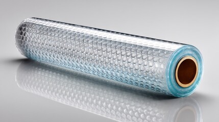 Transparent Bubble Wrap Roll with Packaging Material.