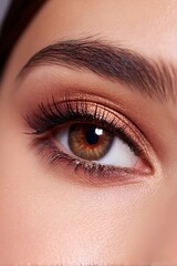 Obraz premium eyeshadow soft pastel makeup beauty look