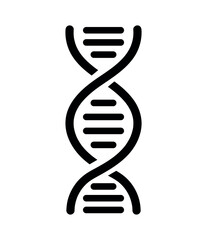 DNA icon symbol. chromosome line icon. DNA icon for app, ui, website , banner and poster. vector illustration on transparent background
