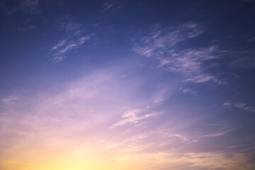 さわやかな朝焼け空