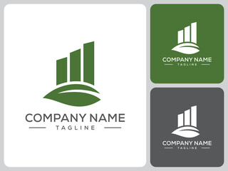 Naklejka premium green finance logo vectors