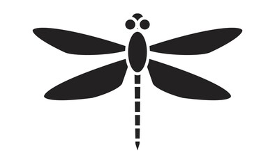 トンボのシンプル線画イラスト素材