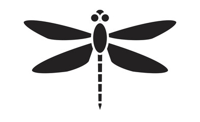 トンボのシンプル線画イラスト素材