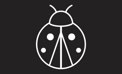 てんとう虫のかわいいイラスト素材