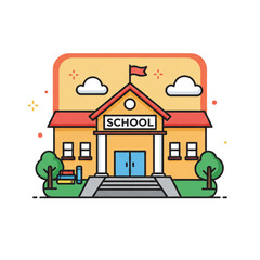 illustration of a school 