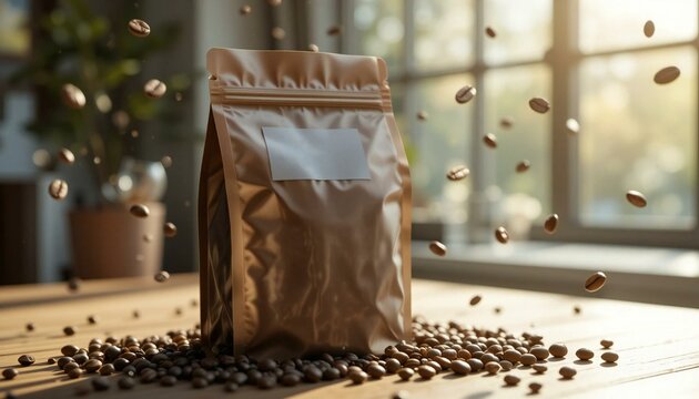 A Pakage of Coffee Beans.