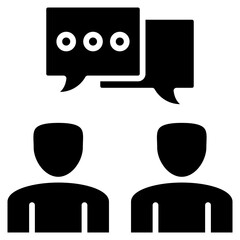 Discussion glyph icon