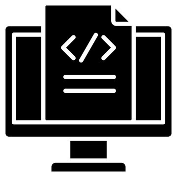 Progamming glyph icon