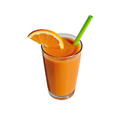 Healthy and Refreshing Orange Smoothie, Generative AI