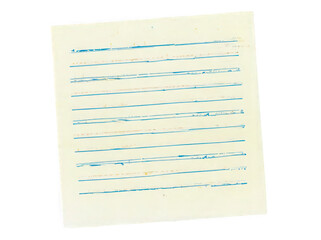 A textured sheet of lined paper with faint blue lines in a minimalist style.