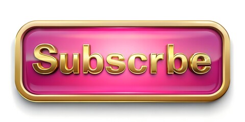 Subscribe button on a pink back