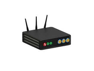 router icon 3d illustration render