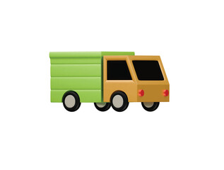 truck icon 3d illustration render