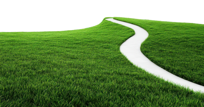 PNG Grass green curved road landscape outdoors nature.