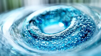 Captivating observation of vortex formation in a fluid dynamics laboratory setting.