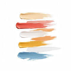 Obraz premium Vibrant paint strokes in various colors create a striking artistic background.