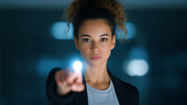 live webinar start by businesswoman - Powered by Adobe