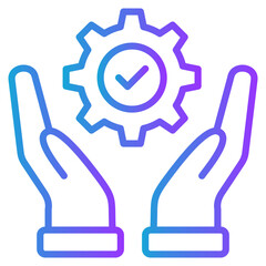 Responsability gradient color icon