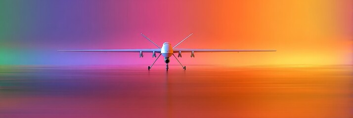 Drone on Colorful Background