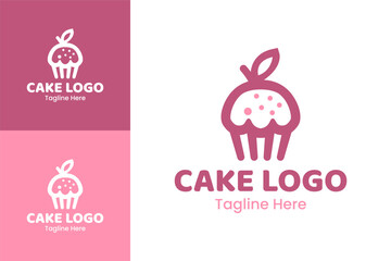 Cake Logo Design Delicious Cake Logo for Bakery Branding