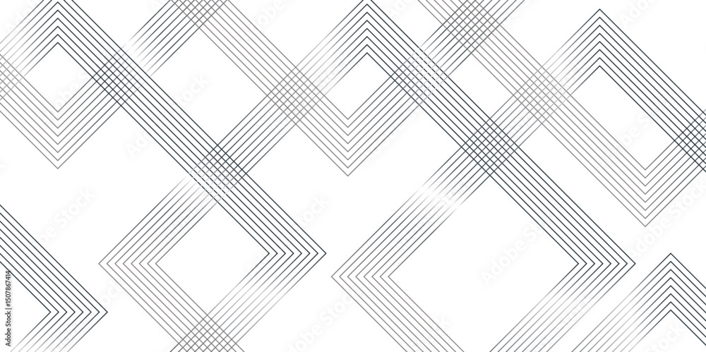 Poster abstract gradient color strips diagonal geometric square lines on white background with luxury shape